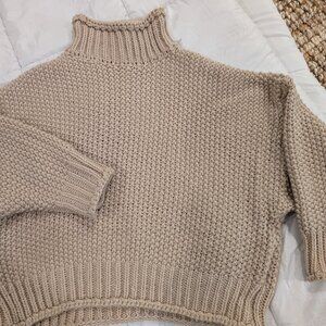 Knit, turtleneck sweater